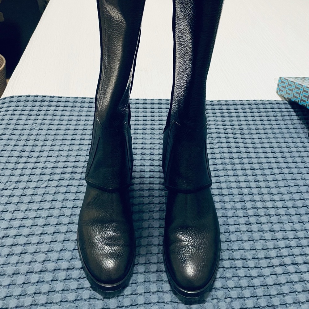 Tory Burch Black Milburn Riding Boot Sz.8 - Picture 2 of 8